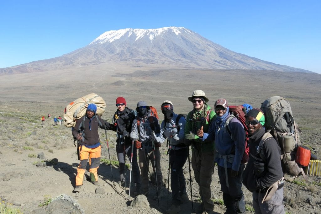 Boy Scouts Stand on the Roof of Africa